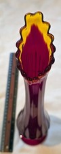 MCM Dark Red & Amber? Swung Vase 17