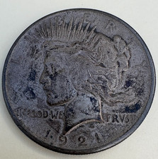 1921 High Relief Peace Silver Dollar - Business Strike - Philadelphia picture