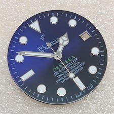 28.5mm DEEPSEA Watch Dial Ice Blue Luminous for 8215 2836 Movement Watch Parts picture
