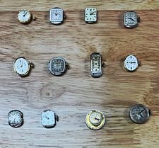Vintage Ladies movements Lot#1 - Bulova Gruen+Curbex Croton Cyma Baylor Waltham picture