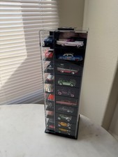 Acrylic Spinning  display case fits 40 cars ( 1:64   Hot Wheels, Matchbox etc) picture