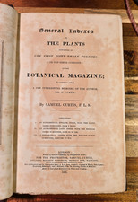 Curtis’s Botanical Magazine Index to Vols. 1–53 (1828) + Cursive Continuation picture