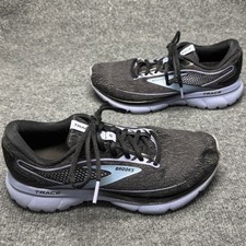 Brooks Trace 2 Mens 9 Black Blue Running Shoes Athletic Sneakers 1203751B049 picture