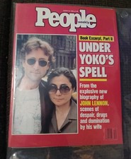 People Magazine “Under Yoko’s Spell” John Lennon Yoko Ono Beatles Vintage 1988 picture