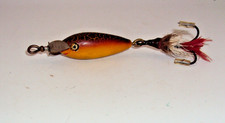 Vintage Heddon Artistic Minnow #50 fishing lure Fancy back sienna 1905 picture