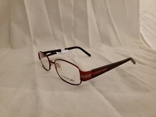 Covergirl CG0825 Metal Eyeglass Frames 53-17-135 Wine Red Oval  picture
