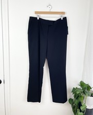 Worthington 16 Black Modern Fit Dress Trousers Pants Women’s Size 16 New  picture