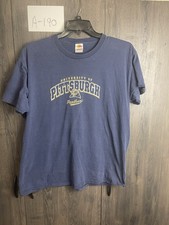 Vintage NCAA Pittsburgh Panthers T-Shirt Adult XL Navy Blue picture