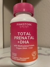 Pink Stork Total Prenatal Vitamins with DHA, Iron & Folate – 60 picture