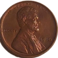 1910 P Lincoln Wheat Cent Red Brown Penny BU Choice Uncirculated Coin Free Post picture