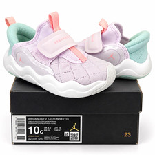 Jordan 23/7.2 EasyOn SE Toddler Sneakers 10C White Pink Green HV4725-500 picture