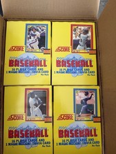 1990 Score Baseball Unopened Box Frank Thomas RC Griffey Jr Bo Jackson B/W picture