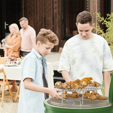 5-Piece EGGspander Kit USA Roast for Large Big Green Egg Stainless Steel Genuine picture