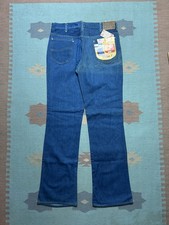 NEW Vintage 70s Lee Riders boot cut flare jeans NWT DEADSTOCK raw denim 34x35 picture