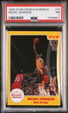 MAGIC JOHNSON  -  1985 Star Crunch N Munch #10  - PSA 7 NEAR MINT  -  Lakers picture