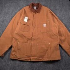 NWT Vintage Carhartt Jacket Mens 46 Tall Blanket Lined Made in USA Duck Canvas picture