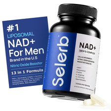 Selerb NAD+ Supplement for Men - With Liposomal-NAD+,CoQ10, L-Carnitine picture