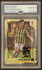 2022-23 Topps Merlin UCC Arda Guler RC Vintage Fractor #43 PSA AUTH AUTO 10 picture