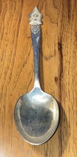 STERLING .925 THAILAND GODDESS SERVING SPOON 68 grams picture
