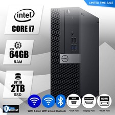 DELL Desktop Computer PC i7,Up to 64GB RAM,17TB SSD HDD, Windows 10/11, WiFi picture
