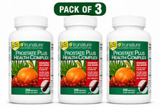 3 Pack Genuine Trunature Prostate Plus Health Complex – 250 Softgels / Exp 2028 picture