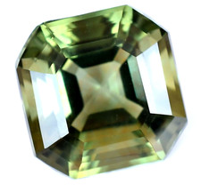 Natural Hiddenite 14.05 Ct Green Certified Stunning Very Rare Octagon Gemstone picture