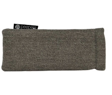 Peepers Soft Squeeze Canvas Grey Unisex Eyeglass Case - Brand New picture