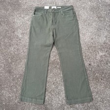L.T.J Letter To Juliet Pants Cropped Flare Sicily Jeans Size 30 Green New picture