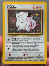 Clefairy (5/102) HOLO Base Set Unlimited Rare EN 1999 WOTC Pokemon TCG - MP picture