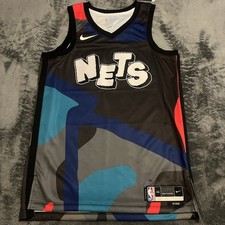 Medium Brooklyn Nets City Edition KAWS NBA Jersey Nike 60 Basketball BLANK picture