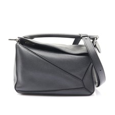 LOEWE Puzzle Edge Small Shoulder Bag Black Grained Calfskin picture