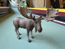 Schleich Male BULL MOOSE 2009 Retired Forest Wildlife Animal Figure 14619 Toy picture