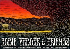 Eddie Vedder Ohana Festival 2026 Merch Event Poster In Dana Point CA On Sept 25  picture