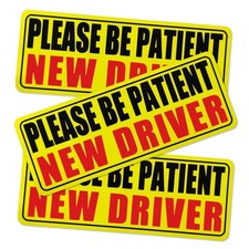 3PCS New Driver Magnet for Car, Please Be Patient New Driver Stickers Magneti... picture