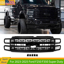 Painted UM Agate Black Grille Assembly For 2023-ON Ford F250 F350 Platinum Style picture