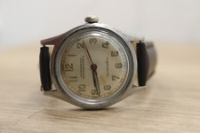 Vintage Mens Alb Grossenbacher Military Field Manual Watch Serviced picture
