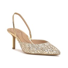 Women's I.N.C. International Concepts Geosepa Halter Pumps Light Gold picture