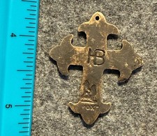 Original Indian Trade Cross Hudsons Bay Company Fur Trade Era 1700's picture