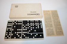 Puremco Marblelike Extra Thick Dominoes No 716 Complete Set Vintage Waco Texas picture