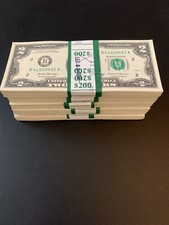 25 ($2 BILLS) TWO DOLLAR BILLS UNCIRCULATED SEQUENTIAL - Buy More Save More picture