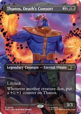 [1x] Thanos, Death's Consort - Foil - Extended Art Near Mint, English Marvel Sup picture