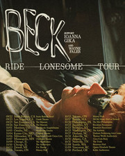 Beck Ride Lonesome Tour Poster Official Concert Merch 2026 picture