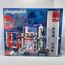 PLAYMOBIL Fire Station Emergency Fighters 3 Story Building Playset 4819 NIB picture