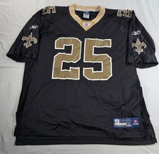 Vtg Reebok NFL New Orleans Saints Reggie Bush #25 Jersey Men's XL Y2K Who Dat picture