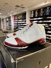 Air Jordan 23 White/Red-Met Silver Sz 12 USED picture