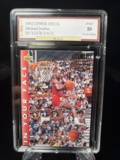 1992 Upper Deck Michael Jordan In Your Face #453 GEM 10 picture