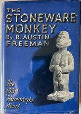 R.Austin Freeman-The Stoneware Monkey 1939 First Edition H&S Price Clipped D/J picture