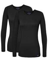 Sivvan 2 Pack Women’s Comfort Long Sleeve T-Shirt / Underscrub Tee Mixed Colors picture