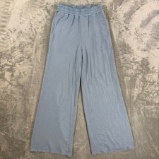 Sundry Wide Leg Lounge Pants Womens Size 1 Dusty Blue High Waist USA' picture