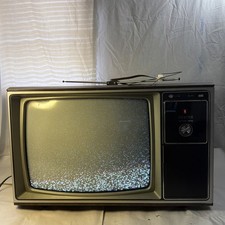 Vintage Zenith Color Television TV Electronic Tuning w/ Antenna Local Pick Up picture